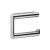 Keuco 14962010000 Plan 5 1/4" Wall Mount Toilet Paper Holder in Polished Chrome
