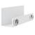 Keuco 24952510000 12 5/8" Wall Mount Shower Shelf with Integrated Hooks in Matte White