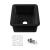 KIBI USA K2-S18SQMB Cubic 18" Undermounted Kitchen Fireclay Sink in Matte Black