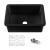 KIBI USA K2-S27MB Landis 27" Fireclay Kitchen Undermount Sink Single Bowl in Matte Black