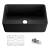 KIBI USA K2-SF30MB Pure 30" Farmhouse Kitchen Fireclay Sink in Matte Black