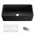 KIBI USA K2-SF36MB Pure 36" Farmhouse Kitchen Fireclay Sink in Matte Black