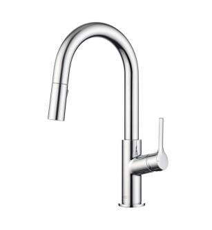 KIBI USA KKF2017CH Fusion Single Handle Pull Down Kitchen & Bar Sink Faucet in Chrome