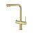 KIBI USA KFF502BG Water Filtration Pull Out Kitchen Faucet in Brushed Gold