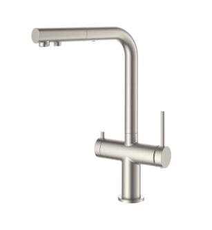 KIBI USA KFF502BN Water Filtration Pull Out Kitchen Faucet in Brushed Nickel