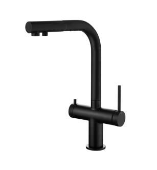 KIBI USA KFF502MB Water Filtration Pull Out Kitchen Faucet in Matte Black