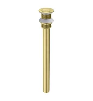 KIBI USA KPW105BG Bathroom Sink Pop Up Drain Stopper with 12" Tailpiece in Brushed Gold