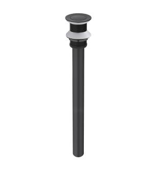 KIBI USA KPW105MB Bathroom Sink Pop Up Drain Stopper with 12" Tailpiece in Matte Black