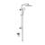 KIBI USA KSC403CH Circular Pressure Balanced 2 Function Shower Column with Rough In Valve in Chrome