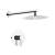 KIBI USA KSF407CH Circular Pressure Balanced Single Function Shower System with Rough In Valve in Chrome
