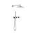 KIBI USA KSF410CH Circular 2 Function Thermostatic Shower System With Rough In Valve in Chrome
