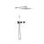 KIBI USA KSF414CH Cube 2 Function Thermostatic Shower System With Rough In Valve in Chrome