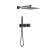 KIBI USA KSF414MB Cube 2 Function Thermostatic Shower System With Rough In Valve in Matte Black