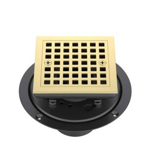 KIBI USA KFD0401BG 4″ Tile-In Shower Drain in Brushed Gold