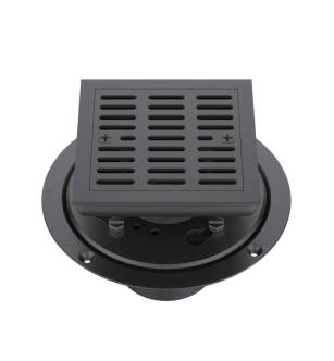 KIBI USA KFD0402MB 4″ Tile-In Shower Drain in Matte Black