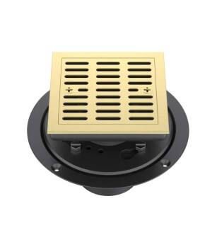 KIBI USA KFD0402BG 4″ Tile-In Shower Drain in Brushed Gold