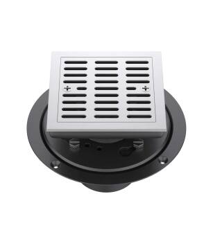 KIBI USA KFD0402BN 4″ Tile-In Shower Drain in Brushed Nickel