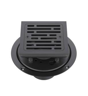 KIBI USA KFD0403MB 4″ Tile-In Shower Drain in Matte Black
