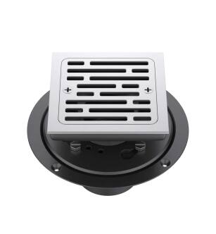 KIBI USA KFD0403BN 4″ Tile-In Shower Drain in Brushed Nickel