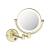 KIBI USA KMM101BG Circular LED Wall Mount Magnifying Makeup Mirror in Brushed Gold