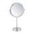 KIBI USA KMM103BN Circular Free Standing Magnifying Makeup Mirror in Brushed Nickel