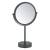 KIBI USA KMM103MB Circular Free Standing Magnifying Makeup Mirror in Matte Black