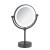 KIBI USA KMM104MB Circular LED Free Standing Magnifying Makeup Mirror in Matte Black
