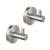 KIBI USA KBA1401BN-2PC Circular Bathroom Towel & Robe Hook 2 Piece in Brushed Nickel