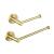 KIBI USA C-KBA14-2BG-1 Circular 2 Piece Bathroom Hardware Set in Brushed Gold