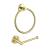 KIBI USA C-KBA14-2BG-2 Circular 2 Piece Bathroom Hardware Set in Brushed Gold