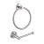 KIBI USA C-KBA14-2BN-2 Circular 2 Piece Bathroom Hardware Set in Brushed Nickel