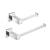 KIBI USA C-KBA15-2CH-1 Cube 2-Piece Bathroom Hardware Set in Chrome
