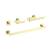 KIBI USA C-KBA16-4BG-2 Blaze 4-Piece Bathroom Hardware Set in Brushed Gold