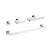KIBI USA C-KBA16-4CH-2 Blaze 4-Piece Bathroom Hardware Set in Chrome