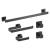 KIBI USA C-KBA16-5MB-1 Blaze 5-Piece Bathroom Hardware Set in Matte Black