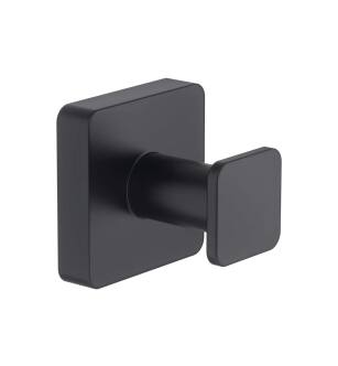 KIBI USA KBA1601MB Blaze Bathroom Towel & Robe Hook in Matte Black