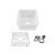 KIBI USA K2-S18SQ Cubic 18" Undermounted Kitchen Fireclay Sink