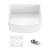 KIBI USA K2-SF24C Pure 24" Curved Apron Front Farmhouse Kitchen Fireclay Sink