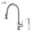 KIBI USA C-KKF2002BN-KSD100BN Casa Single Handle Pull Down Kitchen Sink Faucet with Soap Dispenser