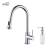 KIBI USA C-KKF2002CH-KSD100CH Casa Single Handle Pull Down Kitchen Sink Faucet with Soap Dispenser