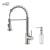 KIBI USA C-KKF2003BN-KSD100BN Aurora Single Handle Pull Down Kitchen Sink Faucet with Soap Dispenser