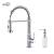 KIBI USA C-KKF2003CH-KSD100CH Aurora Single Handle Pull Down Kitchen Sink Faucet with Soap Dispenser