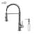 KIBI USA C-KKF2003TT-KSD100TT Aurora Single Handle Pull Down Kitchen Sink Faucet with Soap Dispenser