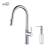 KIBI USA C-KKF2008CH-KSD100CH Hilo Single Handle Pull Down Kitchen Sink Faucet with Soap Dispenser