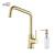 KIBI USA C-KKF2012BG-KSD100BG Macon Single Handle Bar Sink Faucet with Soap Dispenser