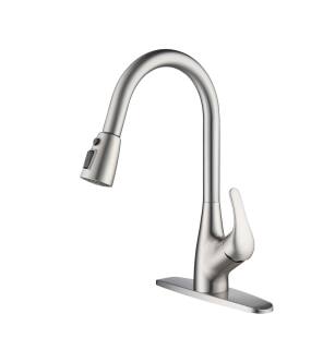 KIBI USA F101BN Single Handle Pull Down Kitchen Faucet