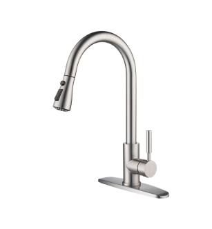 KIBI USA F102BN Single Handle Pull Down Kitchen Faucet