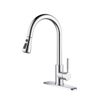 KIBI USA F102CH Single Handle Pull Down Kitchen Faucet