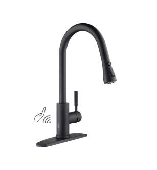 KIBI USA F102MB-S Single Handle Pull Down Kitchen Faucet With Touch Sensor