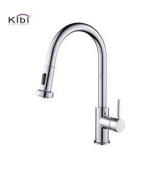 KIBI USA KKF2002CH Casa Single Handle Pull Down Kitchen Sink Faucet